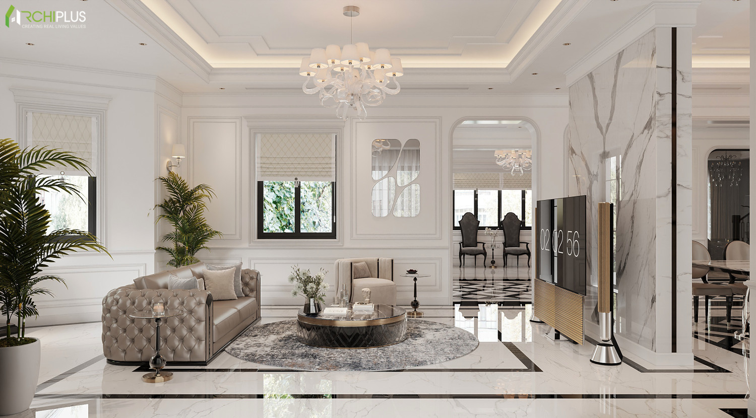 Thiết kế cảnh quan, nội thất hoàn thiện căn DL02 Biệt thự Vườn Cam